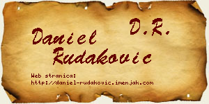 Daniel Rudaković vizit kartica